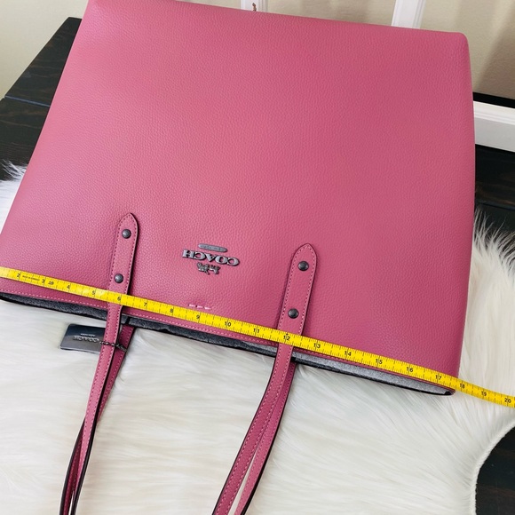 COACH Leather Town Tote - Picture 12 of 14